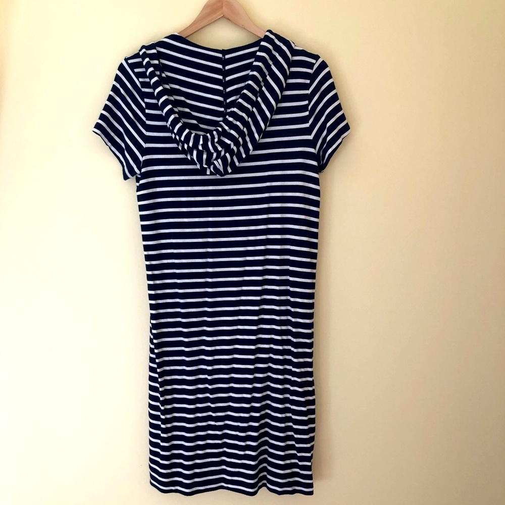 Cabi Dockside Dress striped hooded short style 5409 - size small EUC - Picture 4 of 6